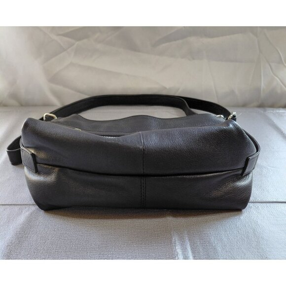 Great American Leather Works Shoulder Bag Cross Body Business Goth Pebbled - Picture 4 of 16